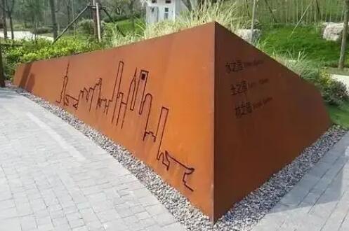 华南热作学院耐候钢挡土墙